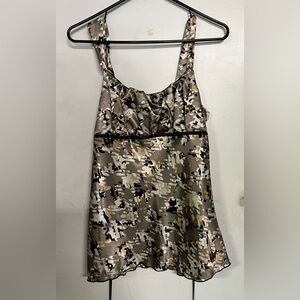 🌸3/$10) A. Byer Camouflage Print Women's Top